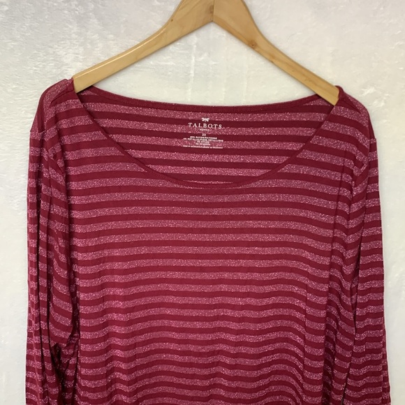 Talbot Shimmer Striped Long Sleeve Top - Picture 2 of 7